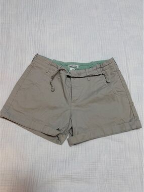 Lee Just Below The Waist Beige Cotton Spandex Shorts Medium